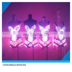 Cute Light Emitting Dress Hot Sexy LED Bikini Led Bra thumbnail-2