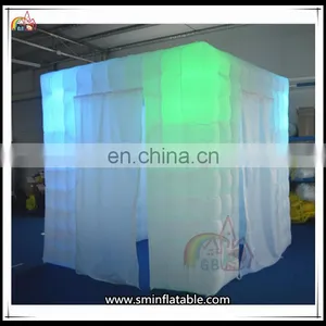 Best Price Outdoor Inflatable Photo Booth With LED Light Portable Kiosk Tent On Sale thumbnail-1