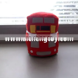 Custom Cartoon Red Bus Plush Toy Promotion thumbnail-2