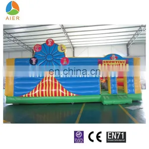 Clown Obstacle Course Equipment Inflatable Obstacle Combo Course for Playground thumbnail-1