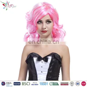 2016 Cheap Synthetic Wigs Halloween Women Blue Pink Ombre Wig thumbnail-2