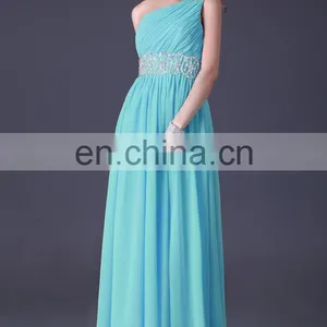 Grace Karin Women's Fashion Formal Long Dresses Evening Pink and Blue Chiffon A-line Evening Dress CL3410-2# thumbnail-3