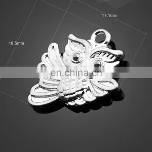 Wholesale Animal Owl Shape Pendant Alloy Pendant Jewelry Accessories thumbnail-5