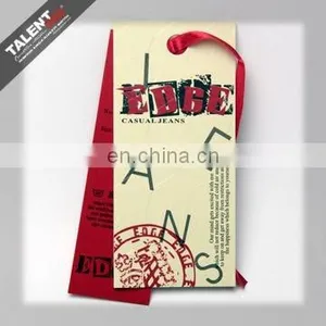 Custom Private Design Brand Printing Paper Hang Tag for Clothing thumbnail-1