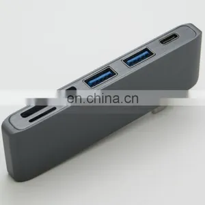 5 in 1 Type-C Hub USB 3.0 Combo Hub With USB-C Charging & Card Reader for MacBook thumbnail-5