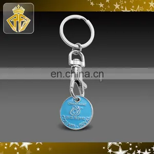 Factory Price Custom Trolly Coin Keychain With Soft Enamel Color thumbnail-6