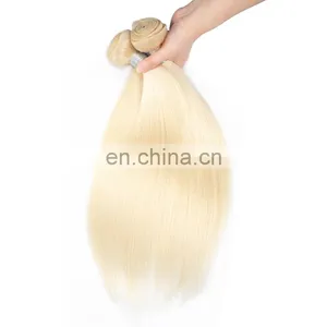 Remy Hair Color 613 Blonde Brazilian Hair Closure and 3 Bundles thumbnail-6