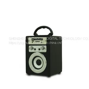 Wooden Portable Bluetooth Speaker With Karaoke and FM Function thumbnail-4