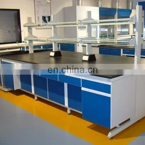 Biotechnology Laboratory Equipment 10ft Metal Work Bench Used Stainless Steel Work Table thumbnail-3