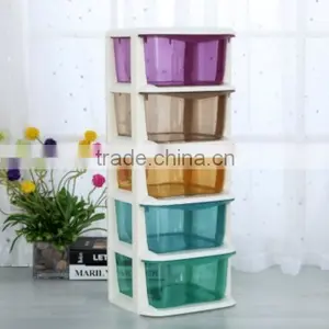 5 Layers Transparent Plastic Drawers thumbnail-1