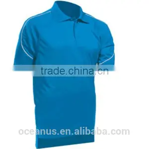 100% Poly Knit Mens S/S Polo Shirts With Piping thumbnail-2