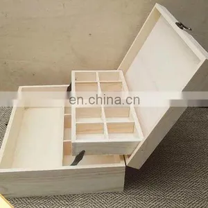 Custom Natural Wooden Tea Box With Glass Lid Accept Oem Odm Order thumbnail-5