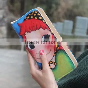 Graffiti Women Leather Wallet Women Wallets Brand Design Fashion Designer Purses for Women thumbnail-3