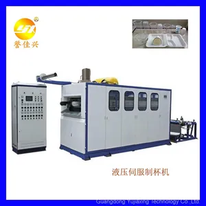 YJ730-420 Hydraulic Disposable Plastic Cup Bowl Making Thermoforming Machine With Servo Motor Stretching thumbnail-1