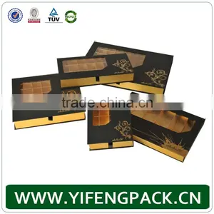 Chocolate Box Luxury Packaging Wholesale With PVC Window thumbnail-1