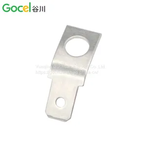 Dj6114-6.3 *0.8 Solder Plate 6.3 Insert 45 Degree Bending Insert 5.2 Male End Hole Crimping thumbnail-1