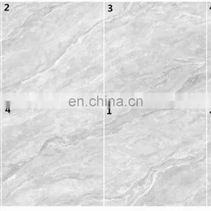 Infinite Continuous Pattern Elegant Grey Marble Thin Tiles, Marble Tiles For Wall and Floors JM88383D thumbnail-2