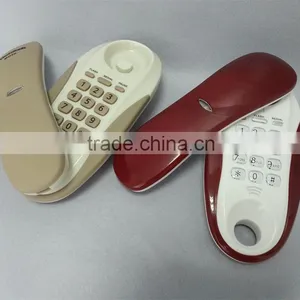 Anatel Standard Brazil Hot Sale Slimline Analog Home Bathroom Telephone thumbnail-4