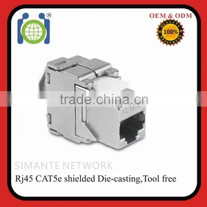 RJ45 CAT5E Tooless Shielded Keystone Jack thumbnail-5