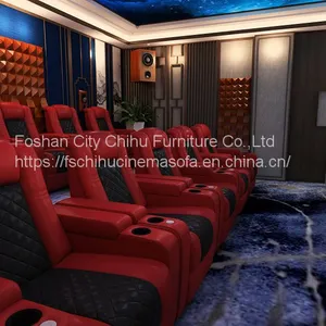 Latest Design Wholesale Price Modern Design Hot Selling Leisure Adjustable Electric Recliner Chair Movie Home Theater Sofa thumbnail-2