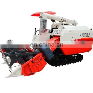 High Quality YAZU Harvetser Chinese Manufacturer Combine Harvester Similar Kubota DC70 With Lifting Chassis thumbnail-2