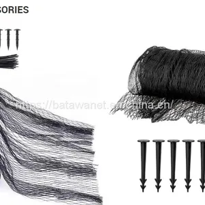 HDPE Garden Black Woven Bird Netting for Fruit Tree Knitted Anti Bird Mesh Net thumbnail-4