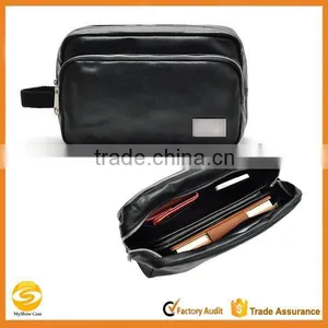 OEM Leather Toiletry Bag for Men, Mens Travel Toiletry Bag,high Quality Custom Leather Toiletry Bag for Travel thumbnail-1
