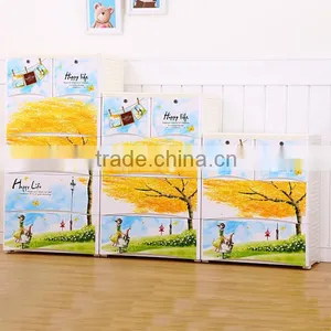 Autumn Maple Scenery Printing 3/4/5 Plastic Baby Wardrobe thumbnail-1
