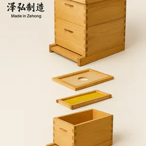 Premium Wooden Beehive Box – Langstroth Type With Custom Sizes thumbnail-1