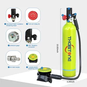 1L Mini Scuba Diving Dive Air Tank OEM Logo Dive Gears With High Pressure Pump thumbnail-2