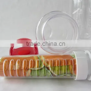 Bpa Free Fda Standard Tritan Fruit Water Bottle Infuser, Colorful thumbnail-3