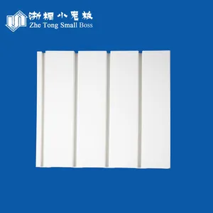 Zhe Tong Small Boss High Quality Waterproof High Density Garage Pvc Slatwall Slat Wall Panel for Store With Hooks thumbnail-3