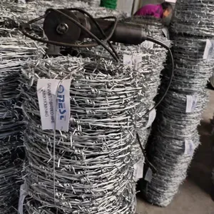 12 x 14 Gauge 15kg/roll HDG Double Strand Galvanized Barbed Wire thumbnail-4