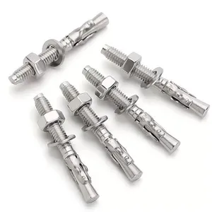 China Manufacturer Wedge Anchor Hot Dip Galvanized Standard Thread for Concrete Wholesale Price Free Samples thumbnail-1
