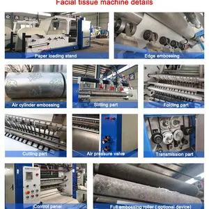 6 Lines Facial Tissue Paper Making Machine Automatic Tissue Production Line With Tissue Cutting Machine thumbnail-5