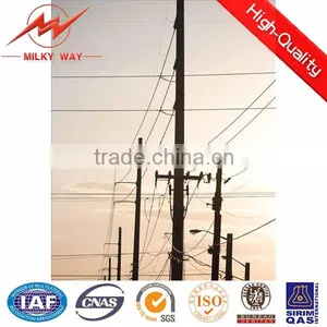 132kv Transmission Galvanized Steel Tower Electricity Pole thumbnail-1