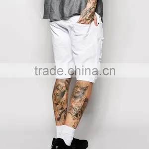 Mens Jeans Hippie Pants Denim Shorts With Rips thumbnail-2