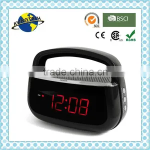 Top Quality LED Aux in Jack Portable Clock Radio thumbnail-1