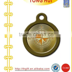 Compass Logo Metal Pendant Necklace Jewelry thumbnail-1