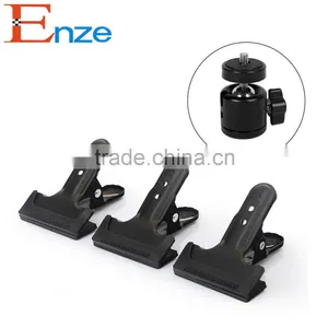 Metal Clip Clamp Holder Mount With Standard Ball Head 1/4 Screw for Photography thumbnail-1