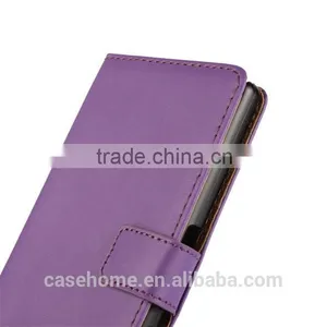 New Coming Fashion Design Beltloop Flip Magnetic Wallet Stand Leather Cases for Sony c5 Ultra , for Sony E5553 thumbnail-6