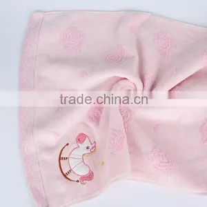 Manufacturer Wholesale Cotton Reactive Cheap Customized Face Jacquard Logo Towel thumbnail-5