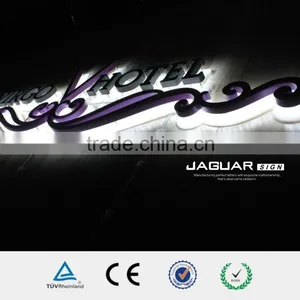 Outdoor Waterproof Laser Cut White Color Light 3d Backlit Acrylic Bake Finished Light up Letter Sign Supplier's Choice thumbnail-1