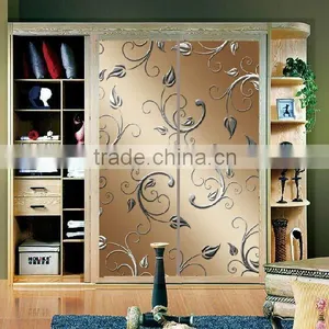 Home Decorative Glass Door/glass Sliding Door/TJ/CJ/BD-bath Flower thumbnail-1