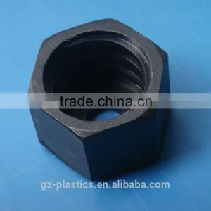 Custom Made Small Black Injection Nylon Cap Injection Plastic Molding Screw Nut Parts for Various Type Machine thumbnail-2