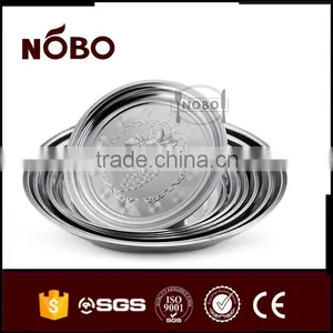 Stainless Steel Food Tray Plate With Round Shape thumbnail-1