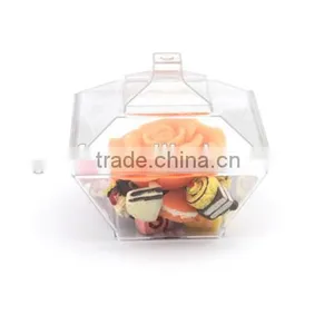 ps Disposable 83ml Square Plastic Dessert Candy Cup With Lid for Party thumbnail-1