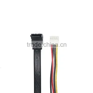Right Angle SATA 7+15 Pin Female to 7pin L Shape to 4 Pin Power Cable thumbnail-5