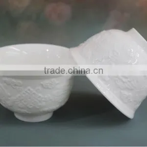 The Characteristics Of Porcelain Anaglyph Ceramic Bowl HY02 thumbnail-3