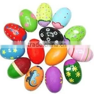Hot Sale Easter Eggs Colorful Eggs Foam Plastic Wooden Easter Eggs thumbnail-4